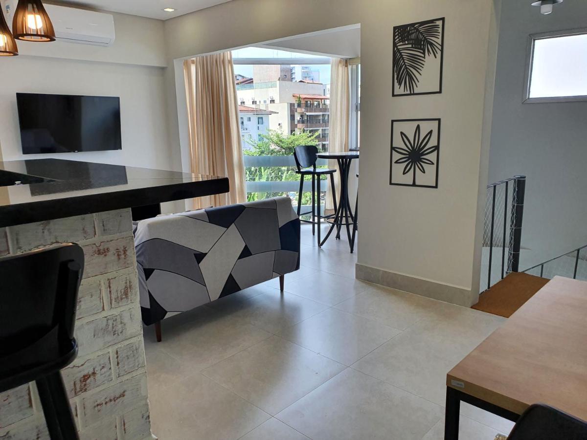 Lindo Duplex Guaruja 2 Quartos A 300 Mts Praia Enseada Kültér fotó